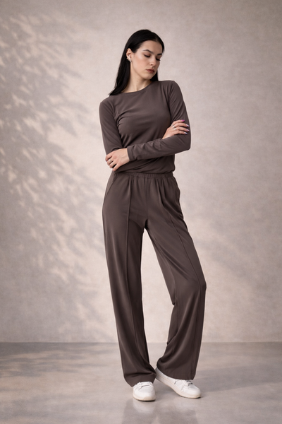 Hazel Velvet Set &ndash; Welurowy Komplet , Dostępny, Fioletowy, XS