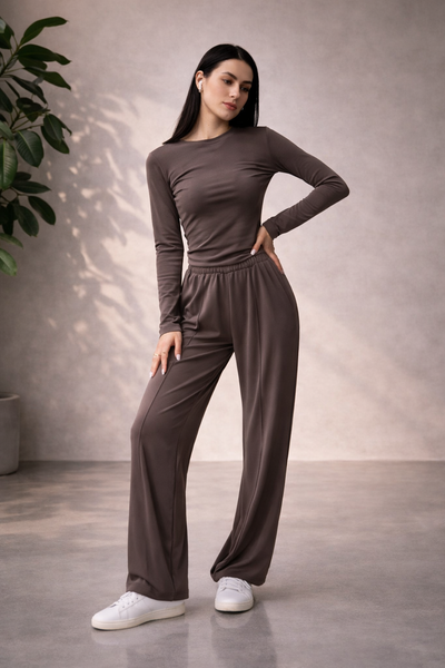 Hazel Velvet Set &ndash; Welurowy Komplet , Dostępny, Fioletowy, XS