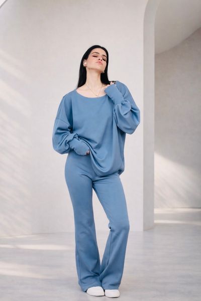 Komplet dwuczęściowy ''Sculpt & Flow Lounge Set'', Dostępny, Jasny niebieski, XS
