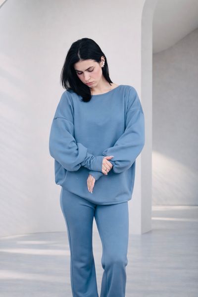 Komplet dwuczęściowy ''Sculpt & Flow Lounge Set'', Dostępny, Jasny niebieski, XS