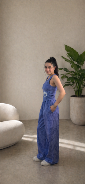 komplet dwuczęściowy ''Cherry 8-Ball'', Dostępny, Niebieski, XS/S