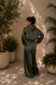 "Olive Grove" Satin Lounge Set, Dostępny, Zielony, XS