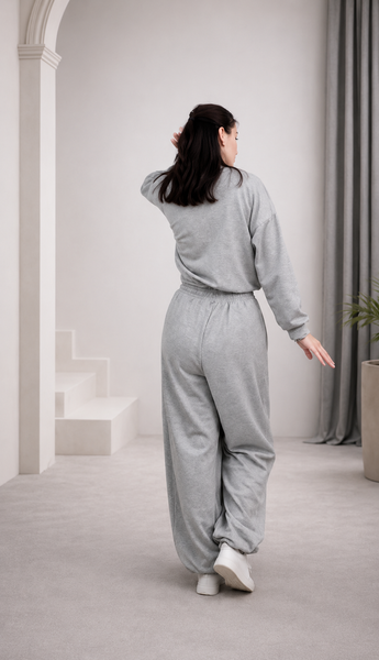 Komplet dwuczęściowy ze ściągaczem ''Cloud Comfort Set'', Dostępny, Szary, S