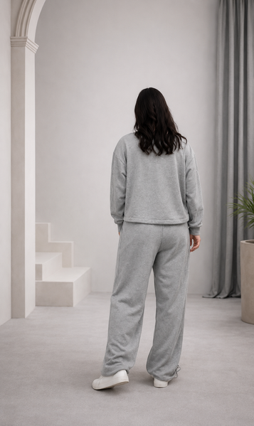 Komplet dwuczęściowy ze ściągaczem ''Cloud Comfort Set'', Dostępny, Szary, S