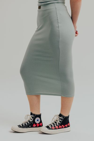 Sp&oacute;dnica &bdquo;Knit Midi&rdquo;, Dostępny, Delikatna mięta, S
