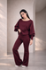 Komplet dwuczęściowy ''Sculpt & Flow Lounge Set'', Dostępny, Bordowy, XS
