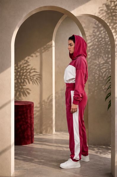 komplet dwuczęściowy ''Velvet Arches Set'', Dostępny, R&oacute;żowy, S