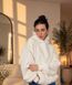 Bluza Dresowa Oversize Minimal Hoodie, Dostępny, Biały, jeden rozmiar