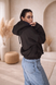 Bluza z Kapturem "Dark Mocha" &ndash; Boxy Oversize, Dostępny, Brązowy, jeden rozmiar