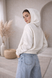 Bluza z Kapturem "Dark Mocha" &ndash; Boxy Oversize, Dostępny, Biały, jeden rozmiar