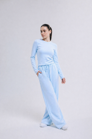 Dwuczęściowy komplet ,,Wide'', Dostępny, Baby Blue, XS