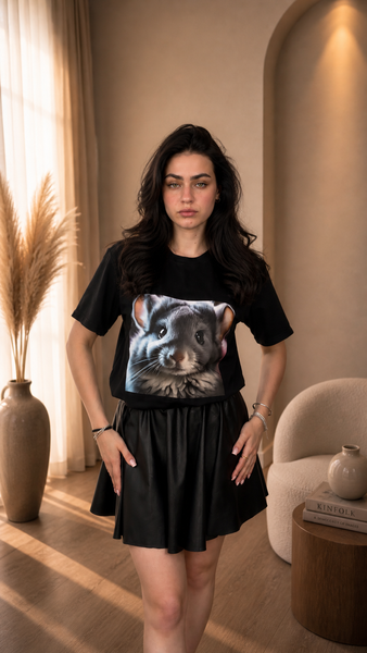 T-shirt "Fluffy Chinchilla", Dostępny, XS/S