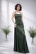 Sukienka Satynowa "Emerald Night" z Odkrytymi Plecami, Dostępny, Zielony, XS