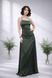 Sukienka Satynowa "Emerald Night" z Odkrytymi Plecami, Dostępny, Zielony, XS