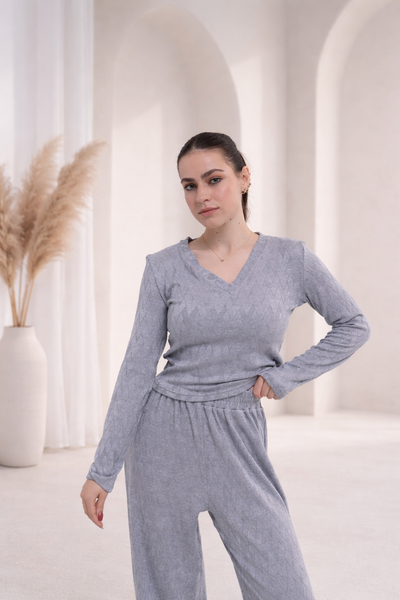 Dwuczęściowym zestawie ,,Pure'', Dostępny, Szary, S
