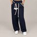 Dresowe spodnie wide leg "Puppy Charm", Dostępny, Ciemny niebieski, XS/S