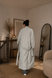 Długi Kardigan Kimono z Wiązaniem w Pepitkę, Dostępny, XS/S